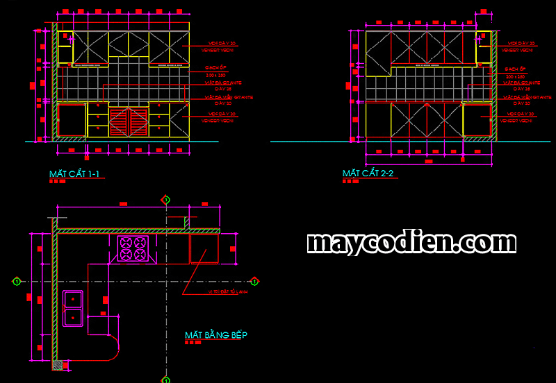 Tải Thư Viện CAD Tủ Bếp