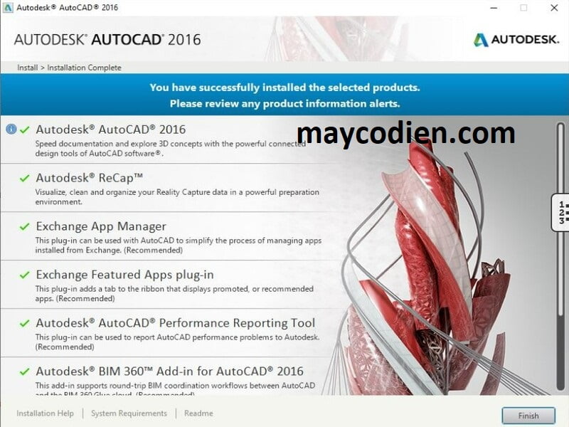 Bước 6 tải autocad 2016