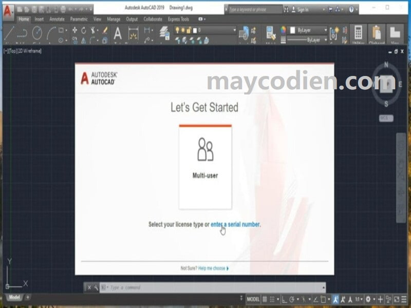  bước 1 Cr@ck autocad 2019