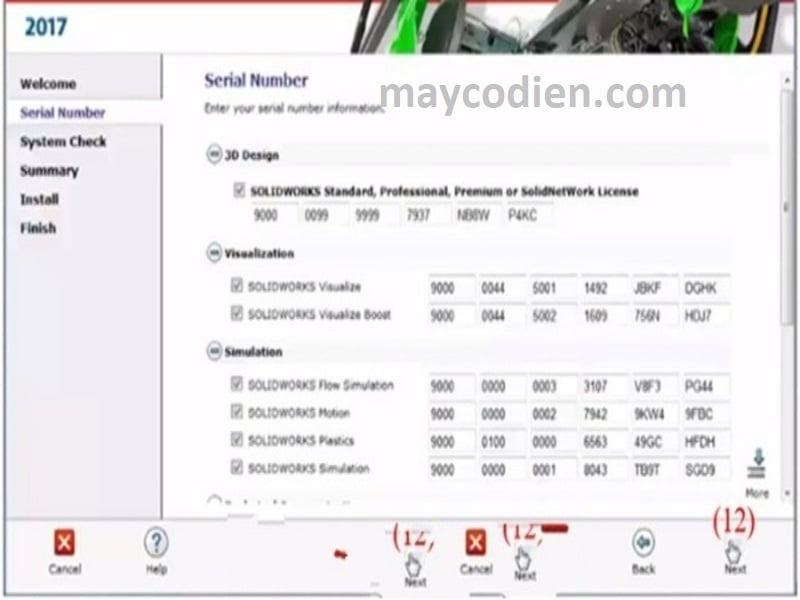 bước 11 tải solidworks 2017