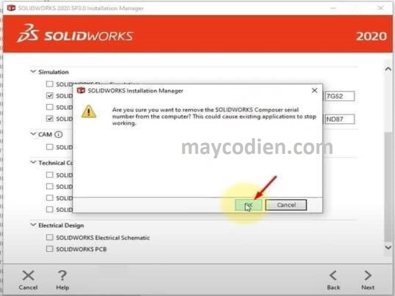 bước 11 tải solidworks 2020