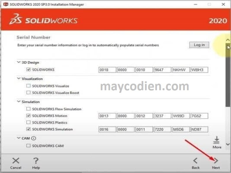 bước 10 tải solidworks 2020