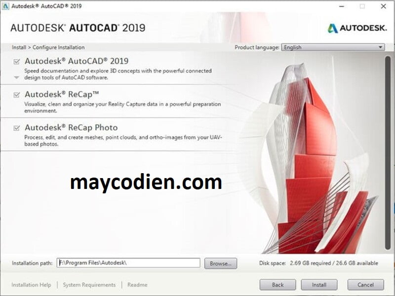 Bước 7 cài đặt autocad 2019