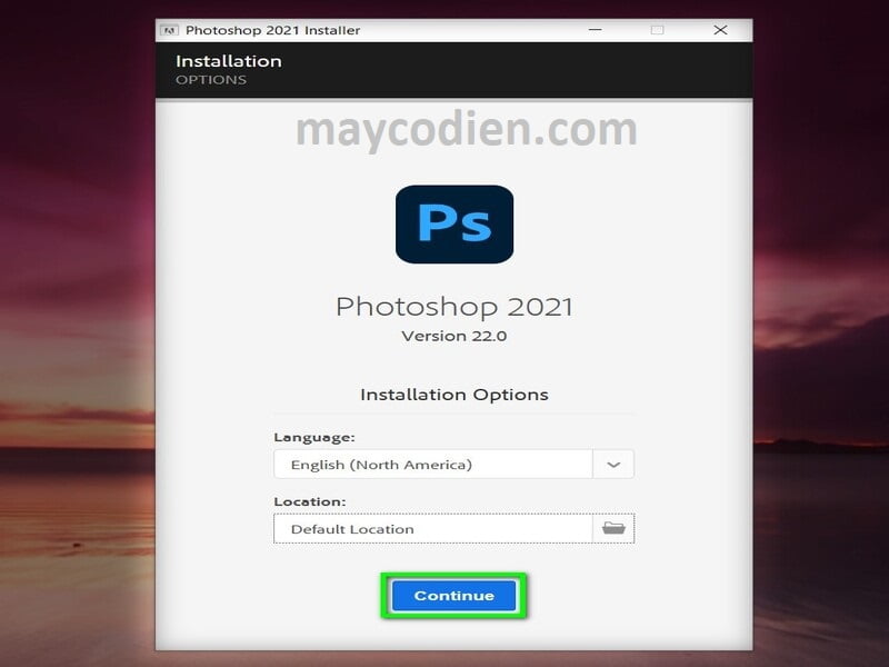 Bước 7 tải photoshop cc 2021