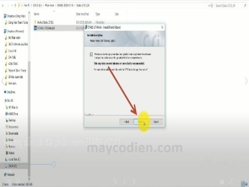 bước 5 tải etabs 2017