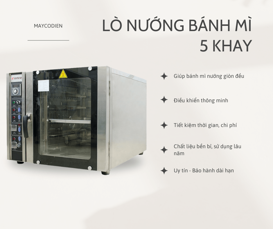  lò nướng bánh mì 5 khay