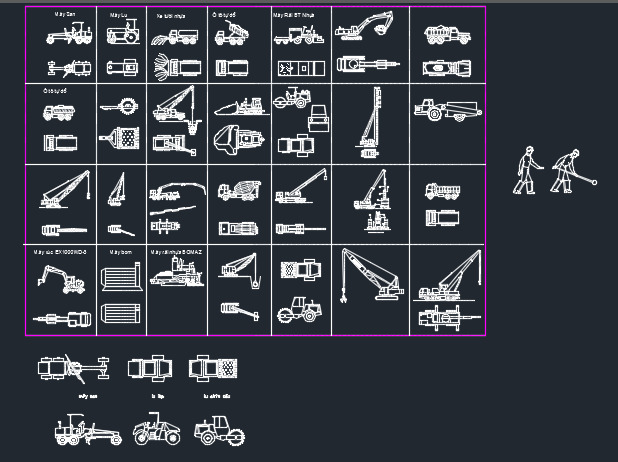 Thư viện cad máy ép cọc